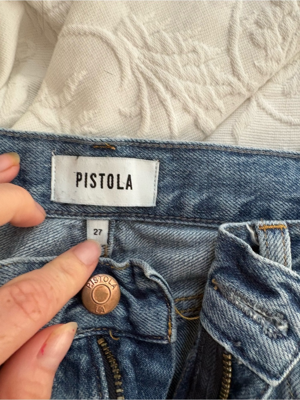 pistola Light Blue High-Rise Jeans